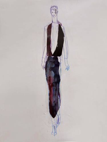 Print of Figurative Fashion Drawings by Claudia Wimmer