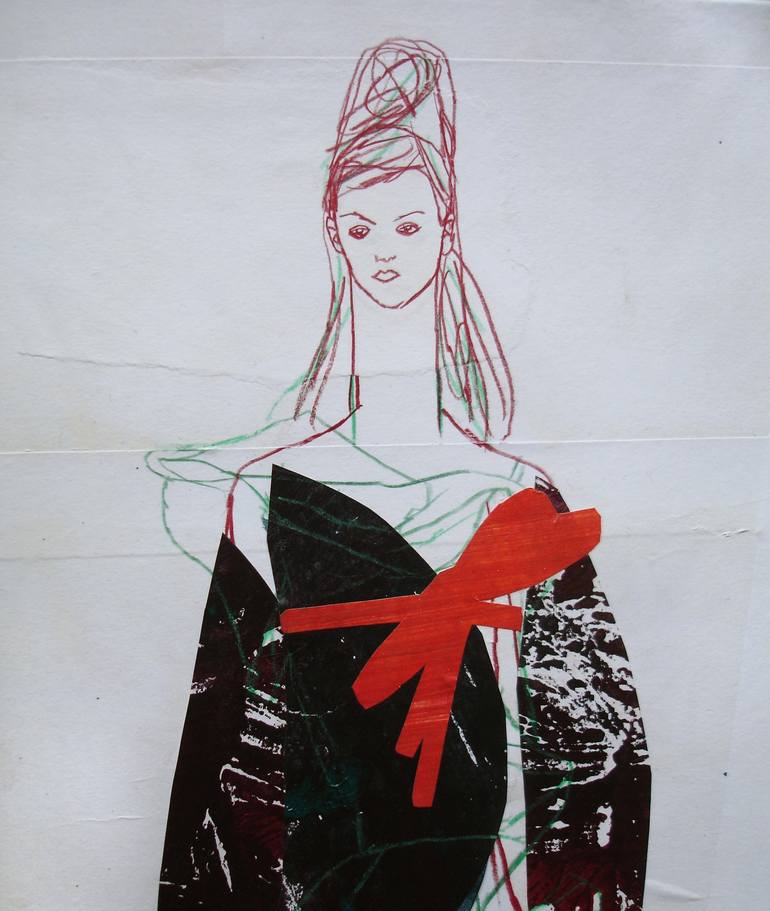 Original Illustration Fashion Drawing by Claudia Wimmer