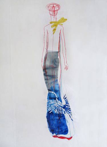 Original Fashion Drawing by Claudia Wimmer