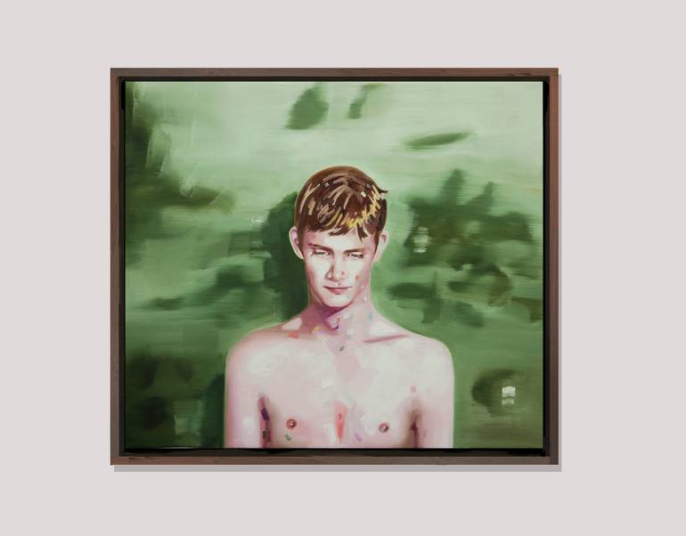 Original Figurative People Painting by Refael Salem