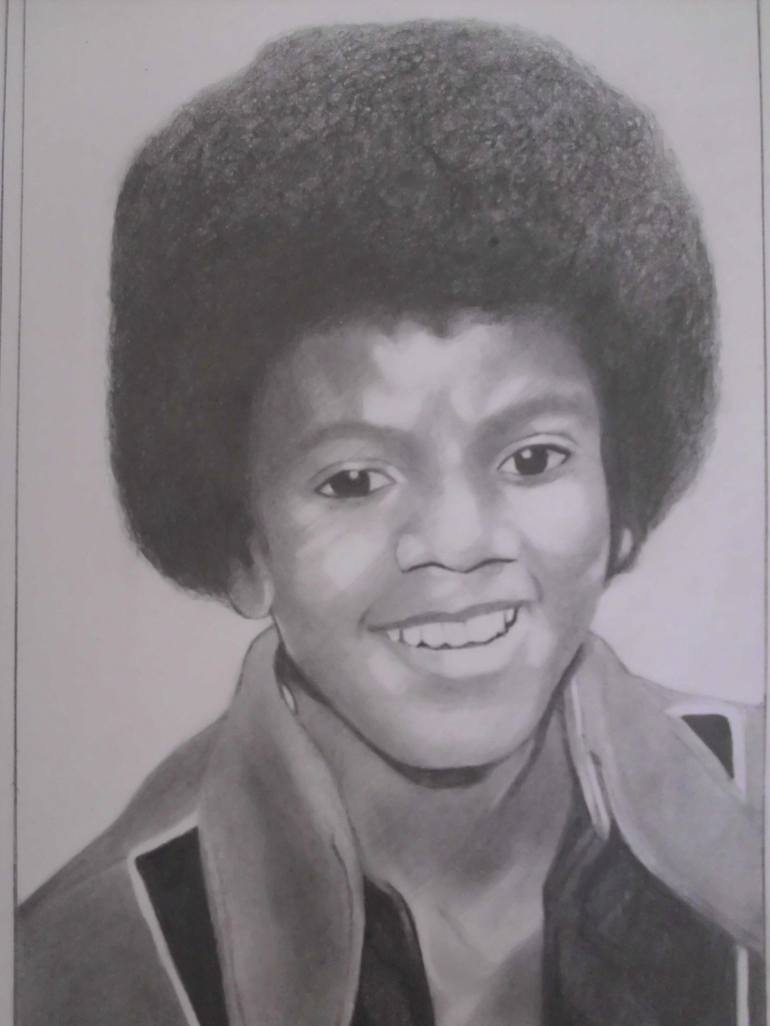 Pencil Drawing of Michael Jackson Drawing by Dave Akinola | Saatchi Art