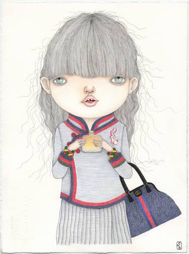 Original Fine Art Fashion Drawings by Charles Benton