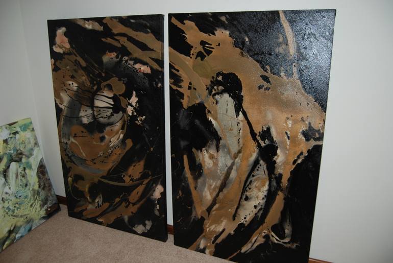 Original Abstract Expressionism Abstract Painting by Andrea Allegrone
