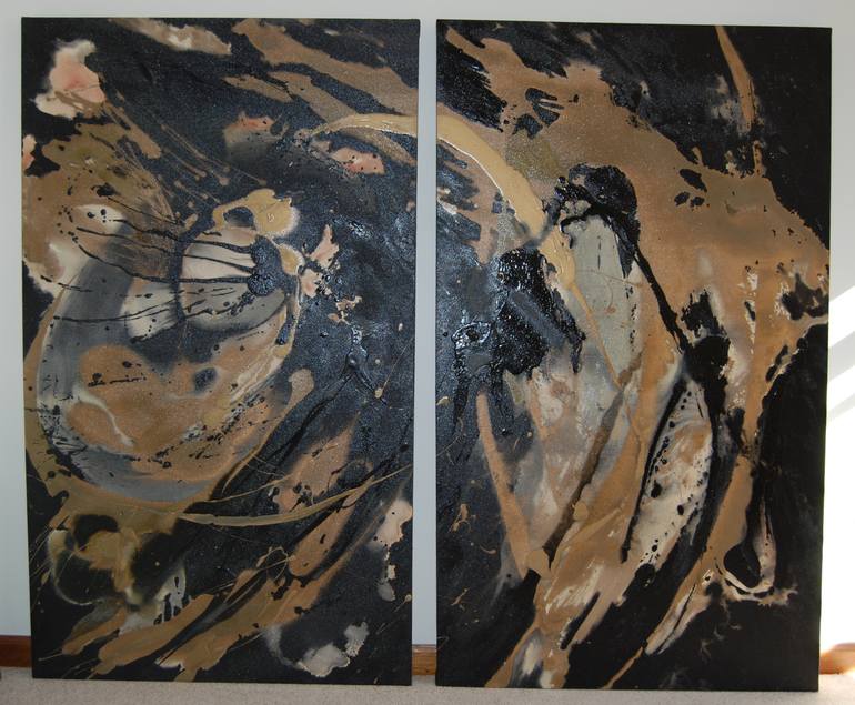Original Abstract Expressionism Abstract Painting by Andrea Allegrone