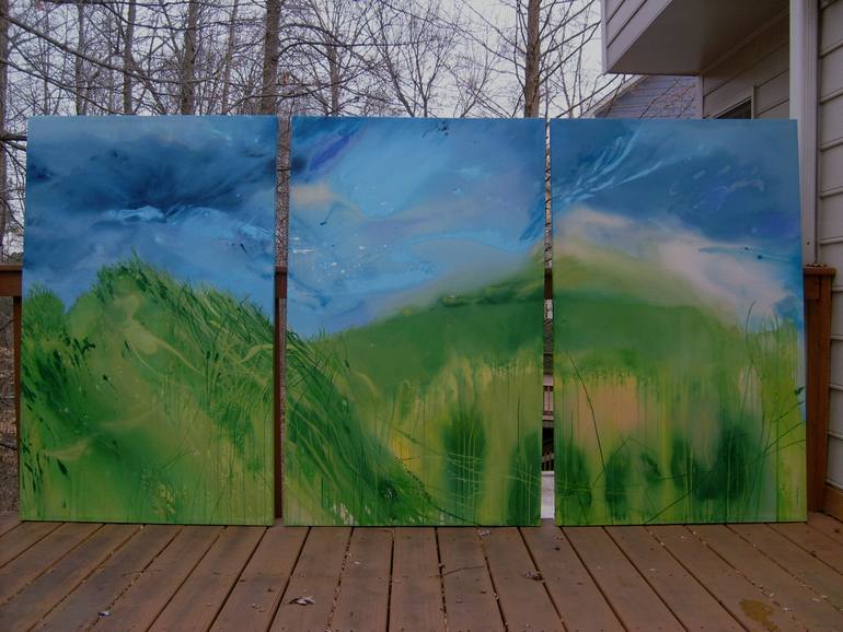 Original Abstract Landscape Painting by Andrea Allegrone
