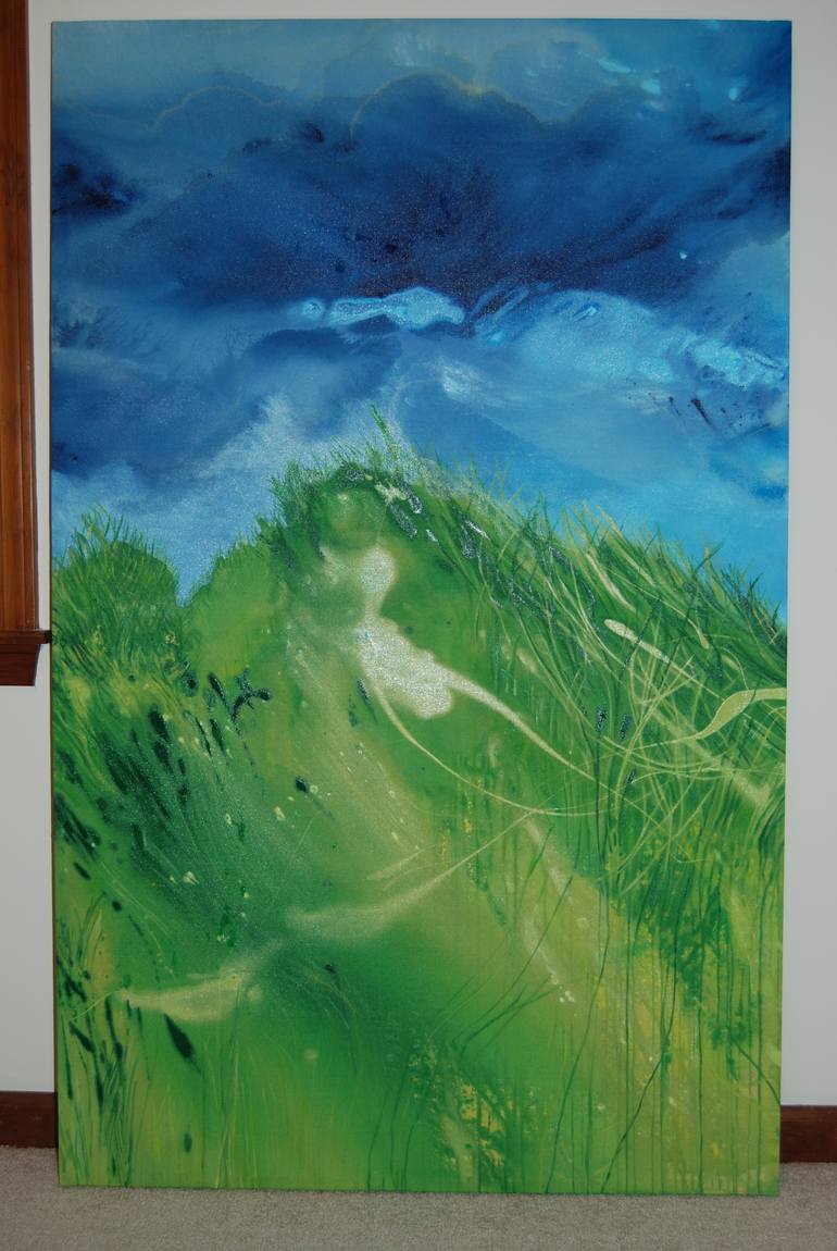 Original Abstract Landscape Painting by Andrea Allegrone
