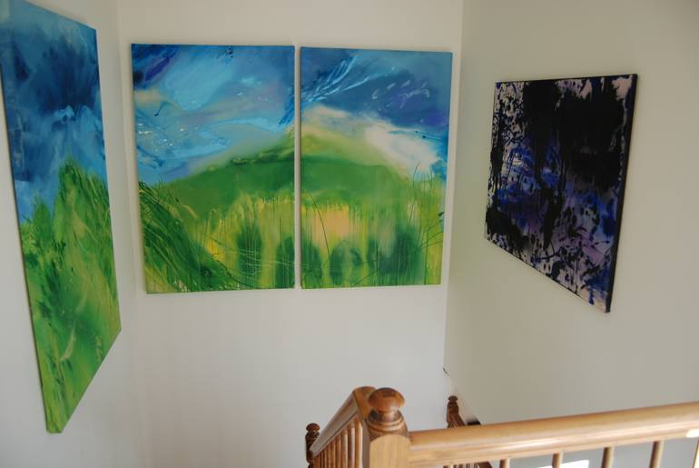 Original Abstract Landscape Painting by Andrea Allegrone