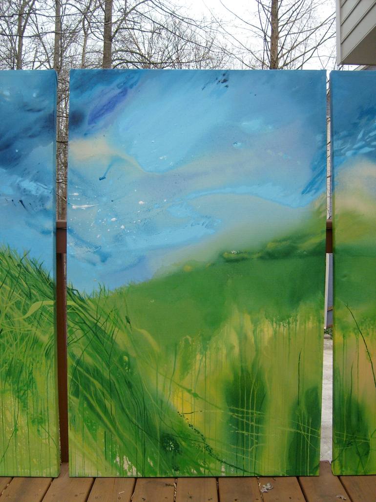 Original Abstract Landscape Painting by Andrea Allegrone