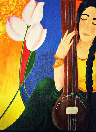 Original Music Painting by Jyotsna Wase