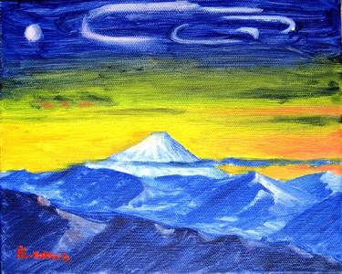 Mount Fuji - Blue thumb