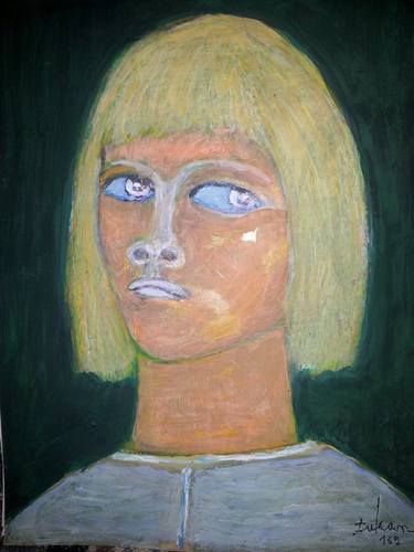 Original Abstract Expressionism Portrait Paintings by jacek tarkowski