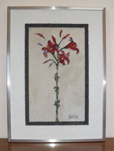 Print of Floral Collage by Mark The Mosaic Art
