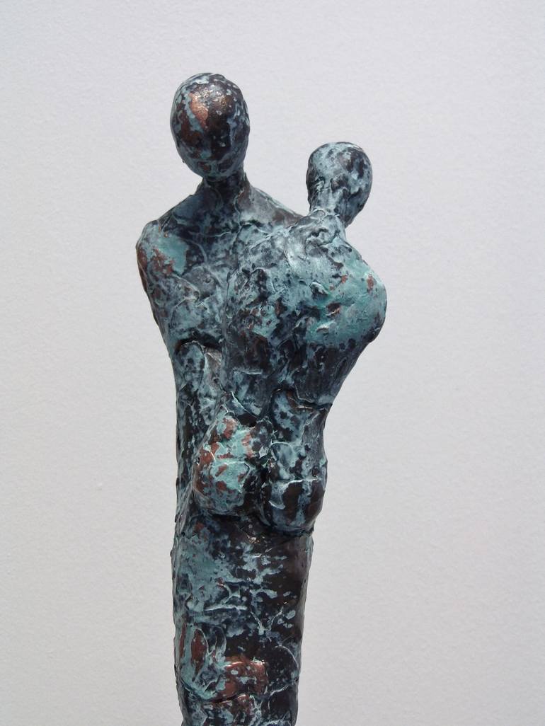 Original Figurative Love Sculpture by Heather Burwell
