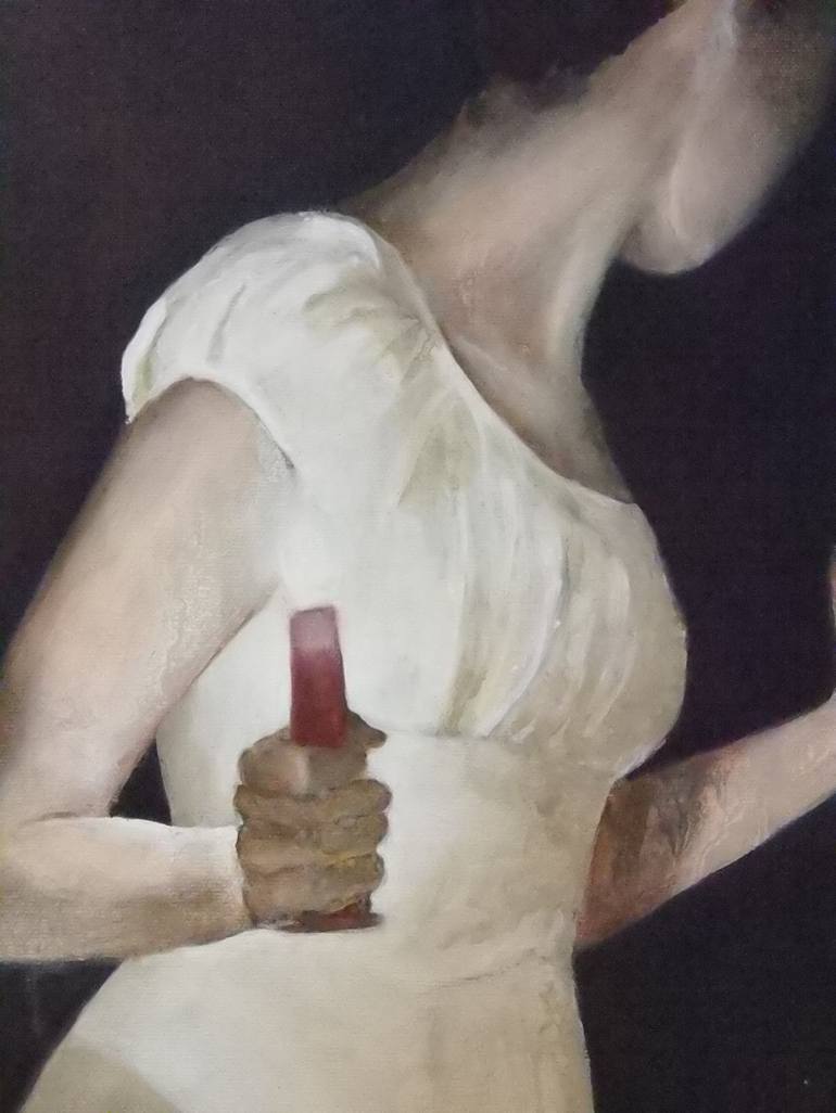 Original Figurative Mortality Painting by Heather Burwell