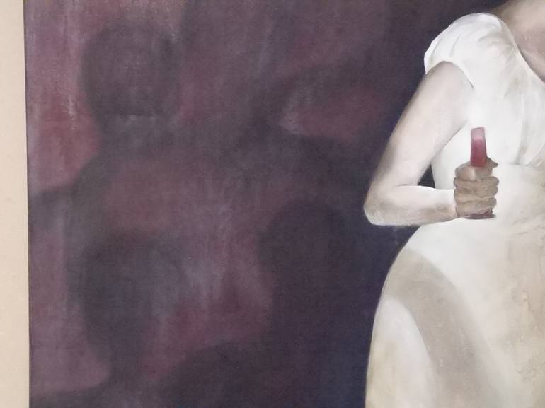Original Figurative Mortality Painting by Heather Burwell