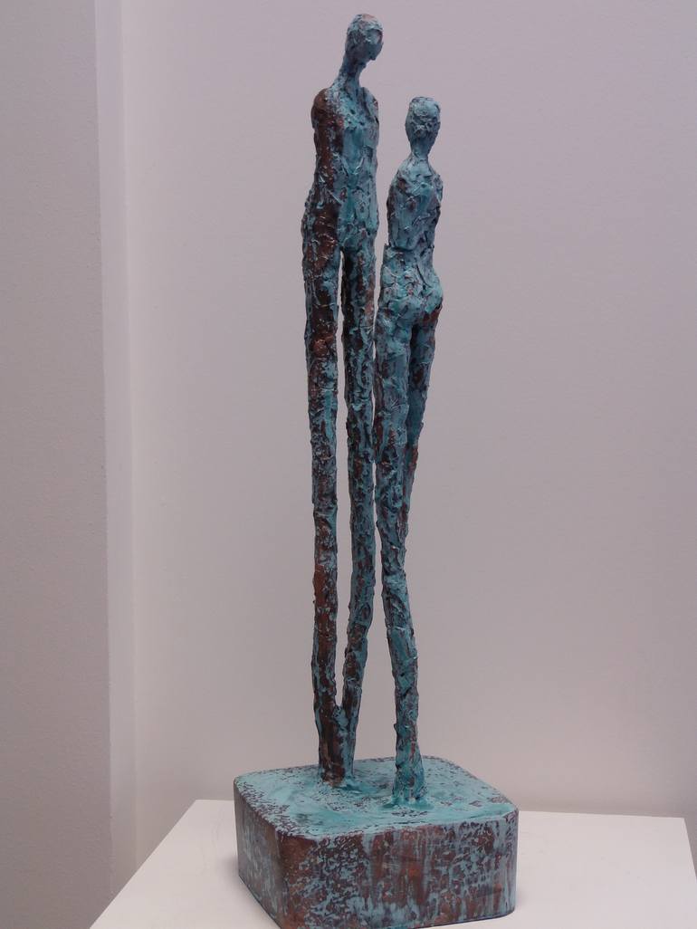 Original Figurative Love Sculpture by Heather Burwell