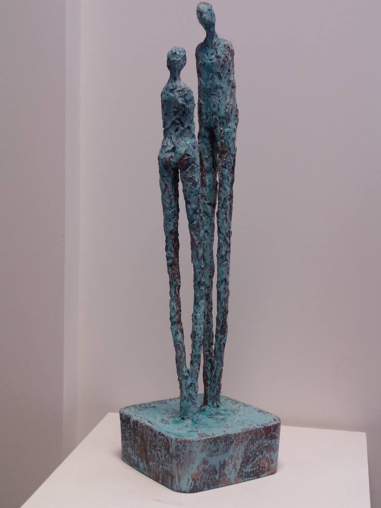 Original Figurative Love Sculpture by Heather Burwell