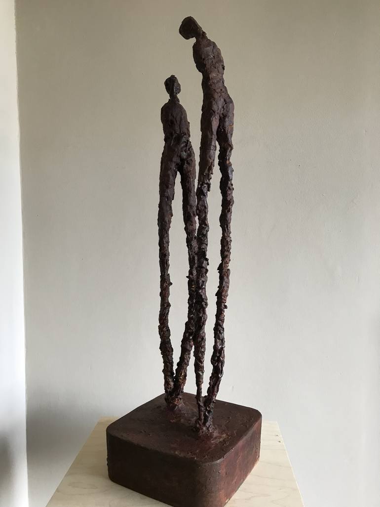 Original Figurative People Sculpture by Heather Burwell