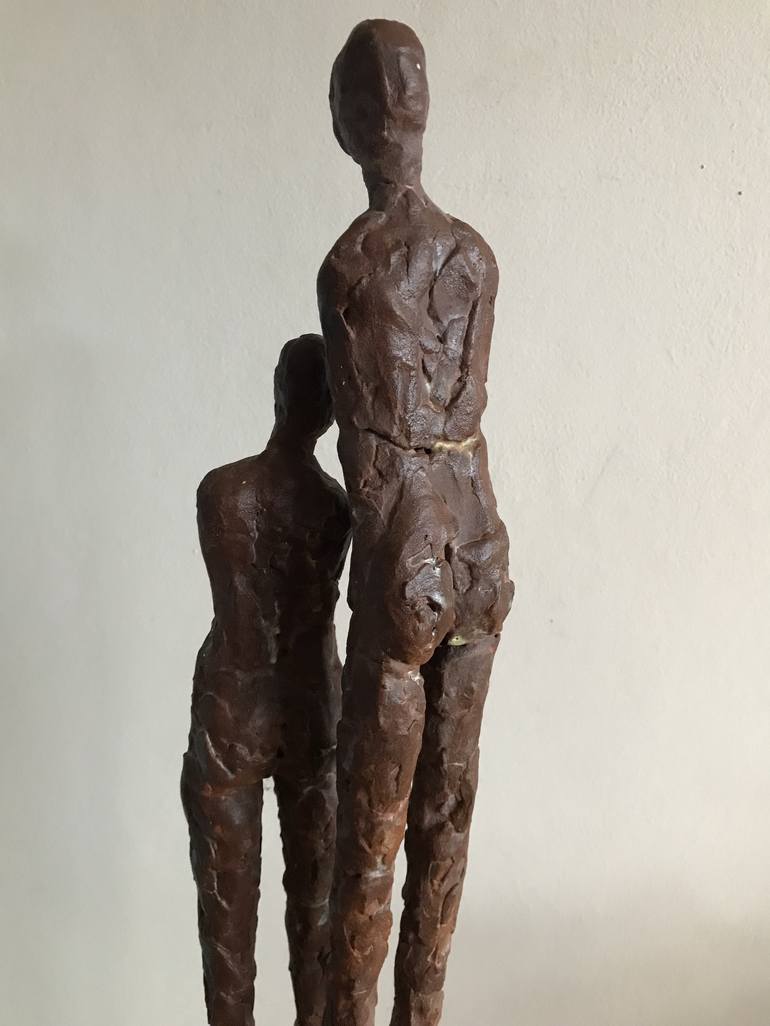 Original Figurative Family Sculpture by Heather Burwell