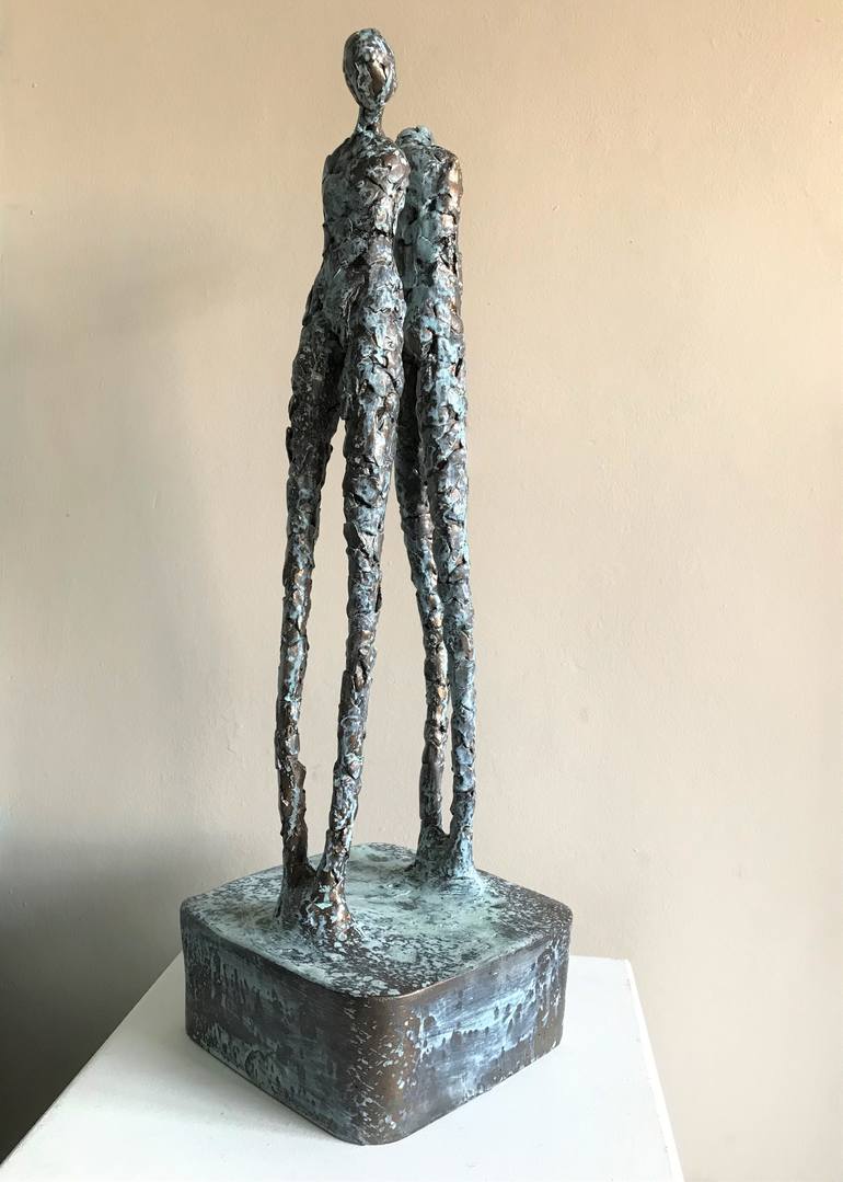 Original Figurative People Sculpture by Heather Burwell