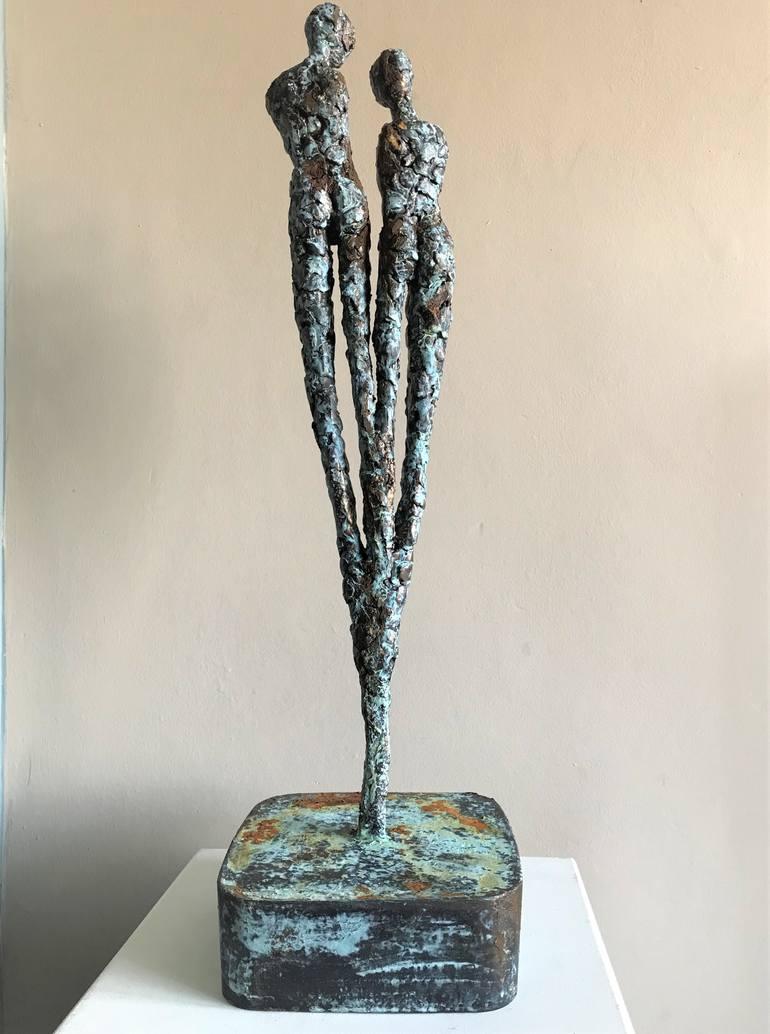 Original Figurative People Sculpture by Heather Burwell