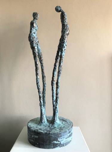 Original Abstract People Sculpture by Heather Burwell