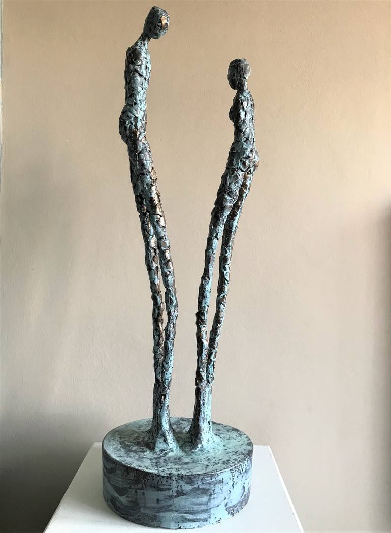 Original Abstract People Sculpture by Heather Burwell