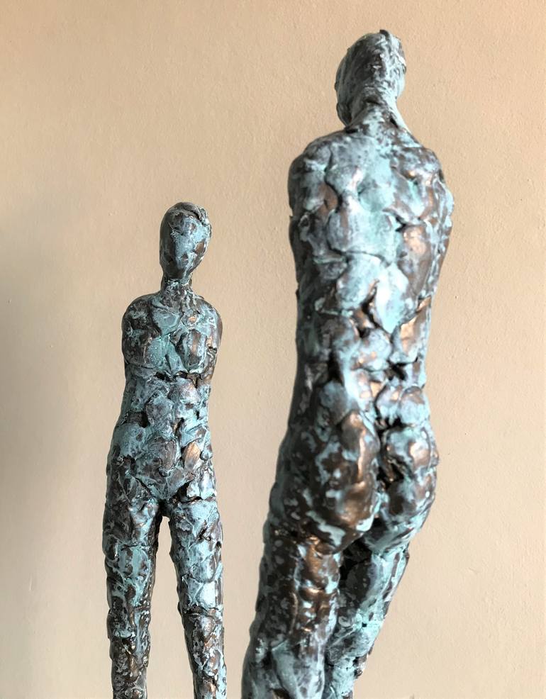 Original Abstract People Sculpture by Heather Burwell