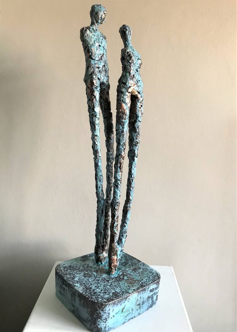 Original Figurative People Sculpture by Heather Burwell