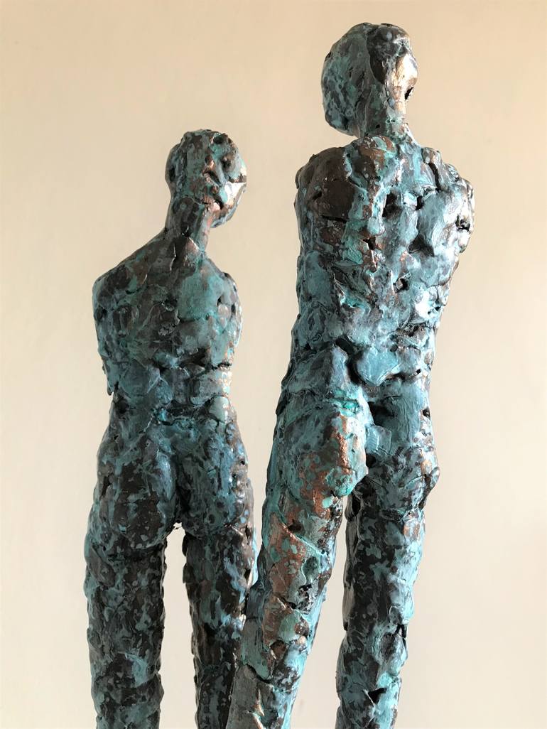 Original Figurative People Sculpture by Heather Burwell