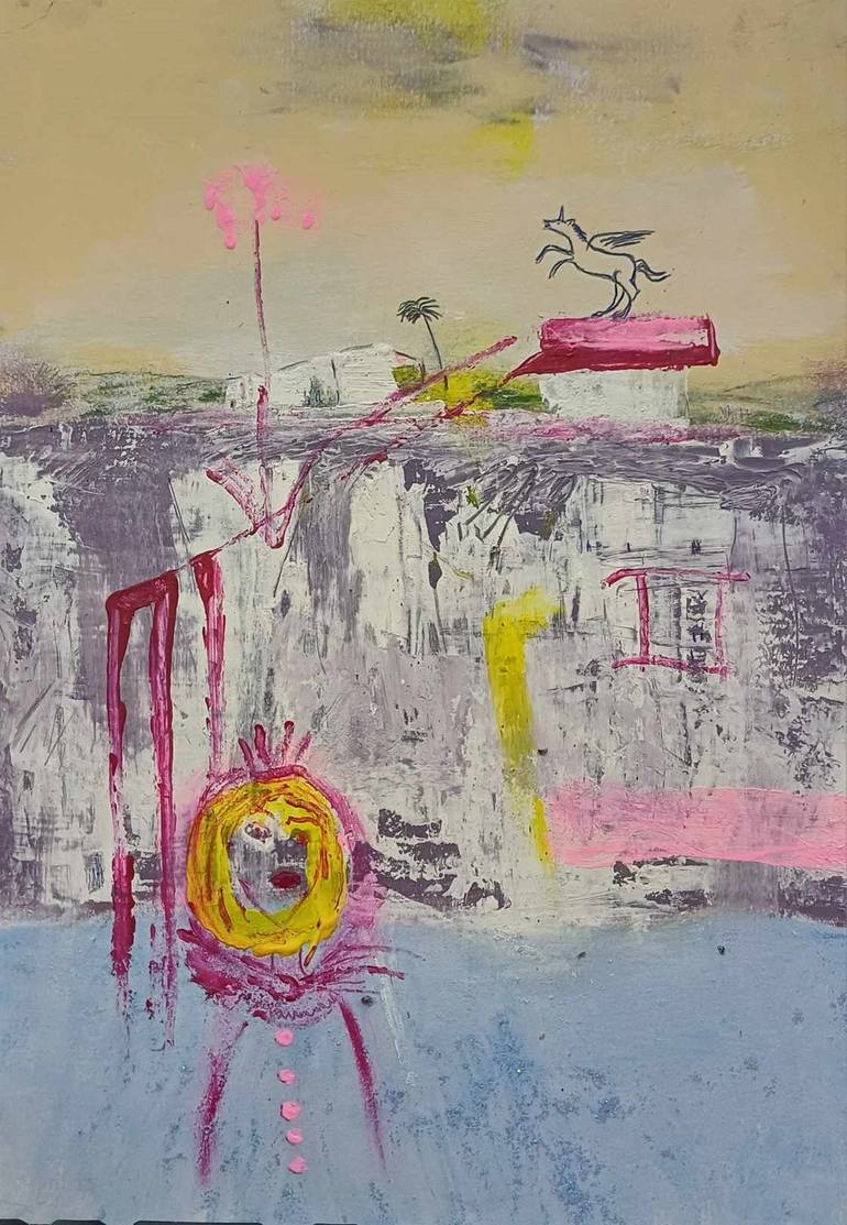 Original Modernism Abstract Paintings by Nebojsa Fontana Stojanovic