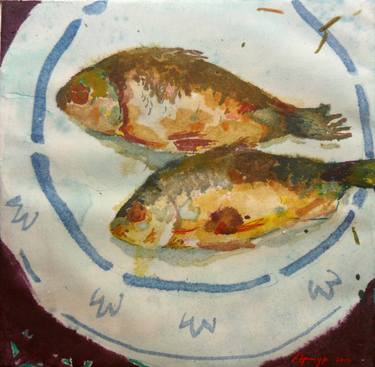 Print of Fish Paintings by Artur Samofalov