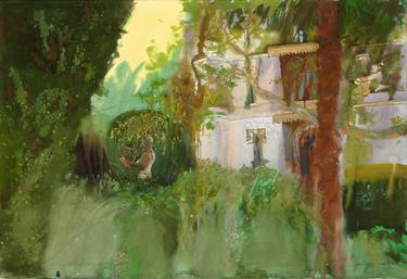 Original Fine Art Garden Paintings by Artur Samofalov