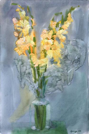 Original Fine Art Floral Paintings by Artur Samofalov