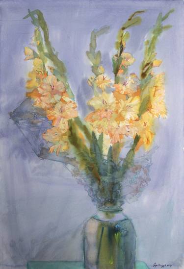Print of Fine Art Floral Paintings by Artur Samofalov