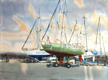 Print of Fine Art Ship Paintings by Artur Samofalov