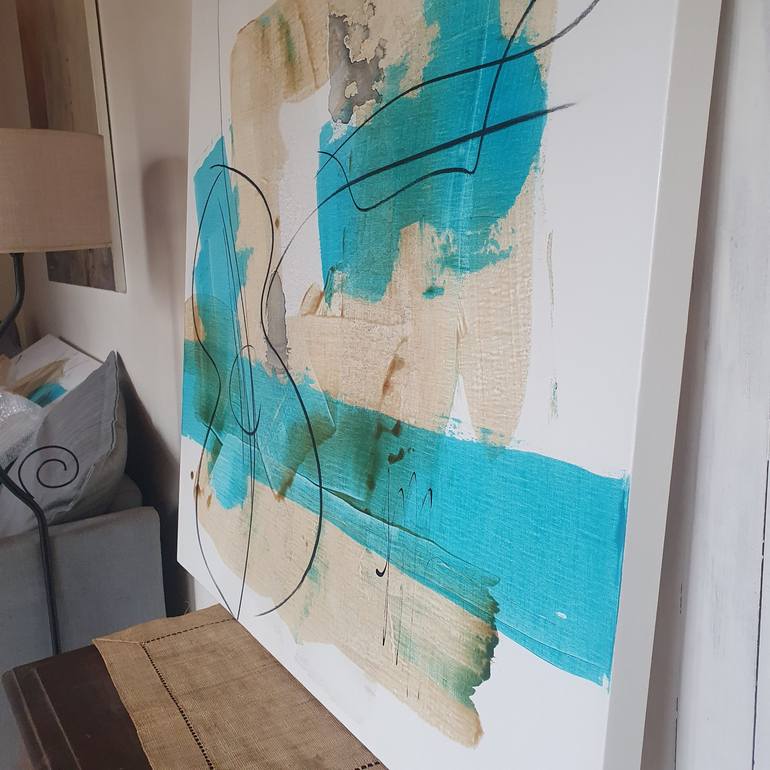 Original Abstract Music Painting by Isabelle Mignot