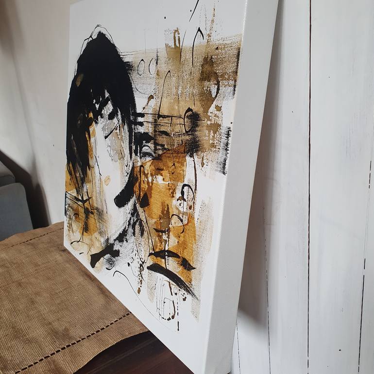 Original Abstract Music Painting by Isabelle Mignot