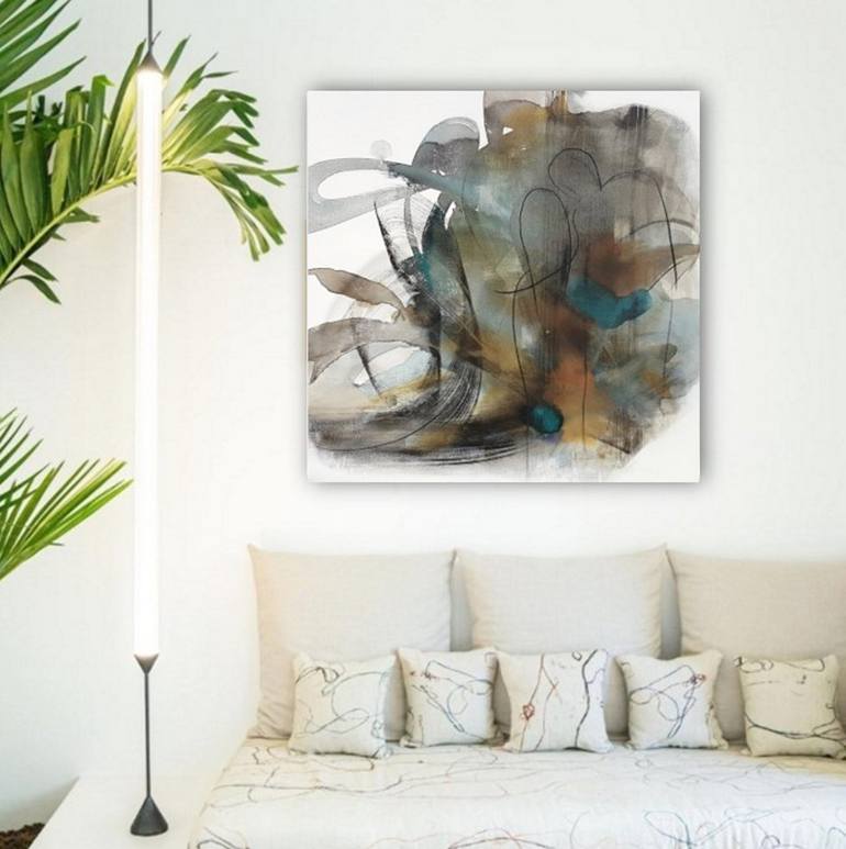 Original Abstract Love Painting by Isabelle Mignot