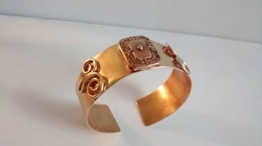 Art Deco Copper Bracelet - Limited Edition of 25 thumb