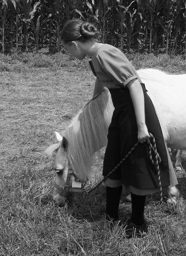 Amish Girl with Pony thumb