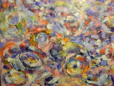 Print of Abstract Expressionism Floral Paintings by Samuel Francazio