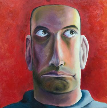Original Expressionism Portrait Paintings by Hillel Zhenwirth