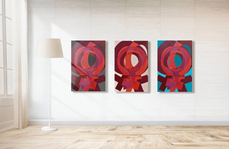 Original Modernism Abstract Painting by Karen Taylor