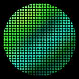 Dot colors - Abstract geometrical digital painting #0075 - Alu by NYWA ART PROJECT