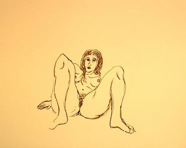 Original Figurative Erotic Drawings by NYWA ART PROJECT