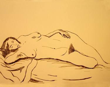 Original Figurative Erotic Drawings by NYWA ART PROJECT