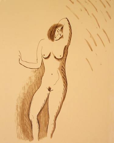 Original Figurative Nude Drawings by NYWA ART PROJECT