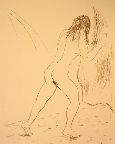 Original Figurative Body Drawings by NYWA ART PROJECT