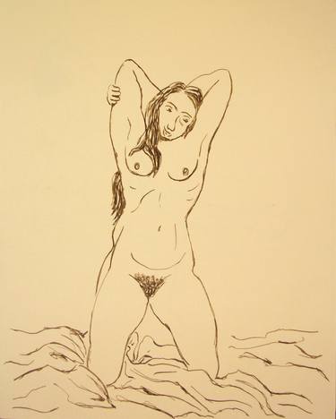 Original Figurative Nude Drawings by NYWA ART PROJECT